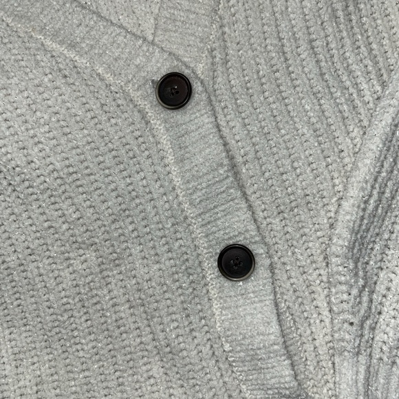 Cardigan Cat & Jack Cream sparkle Cardigan kids size XL 14-16 - Picture 5 of 6